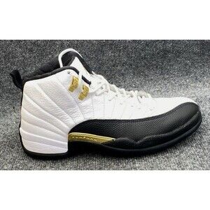 Nike Air Jordan 12 Retro "Royalty" - White/Black/Gold  Men's Size 9  CT8013-170
